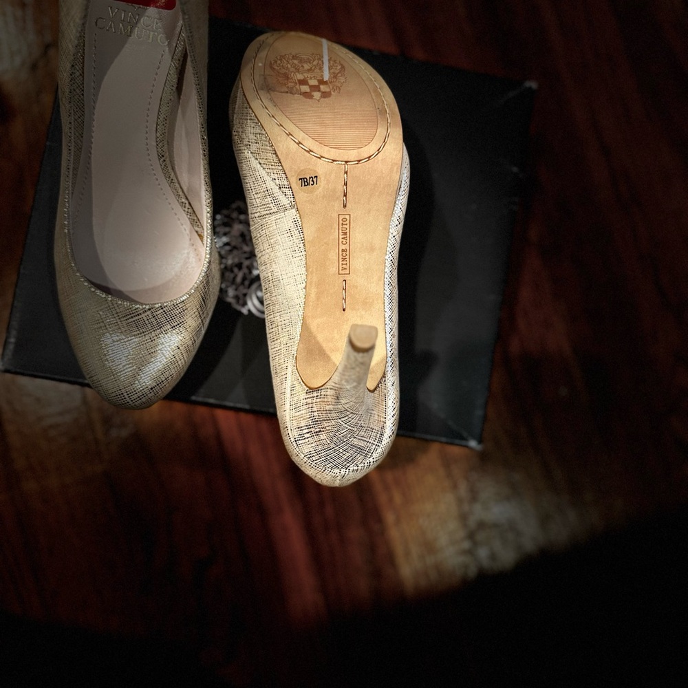 Vince Camuto Gold Heeled Shoes